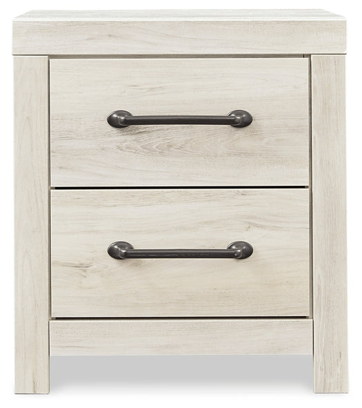 Cambeck Panel Bed With 4 Storage Drawers With Mirrored Dresser And 2 Nightstands