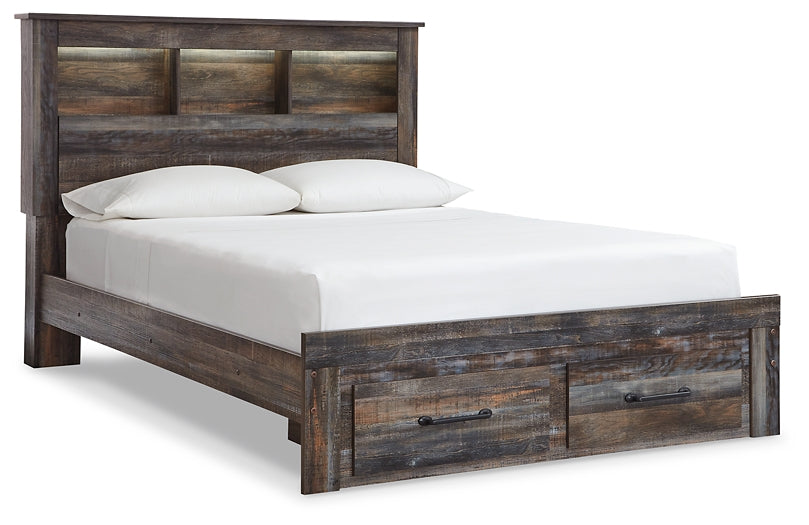 Drystan Bookcase Bed With 2 Storage Drawers With Mirrored Dresser
