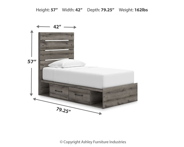 Graystorm Panel Storage Bed