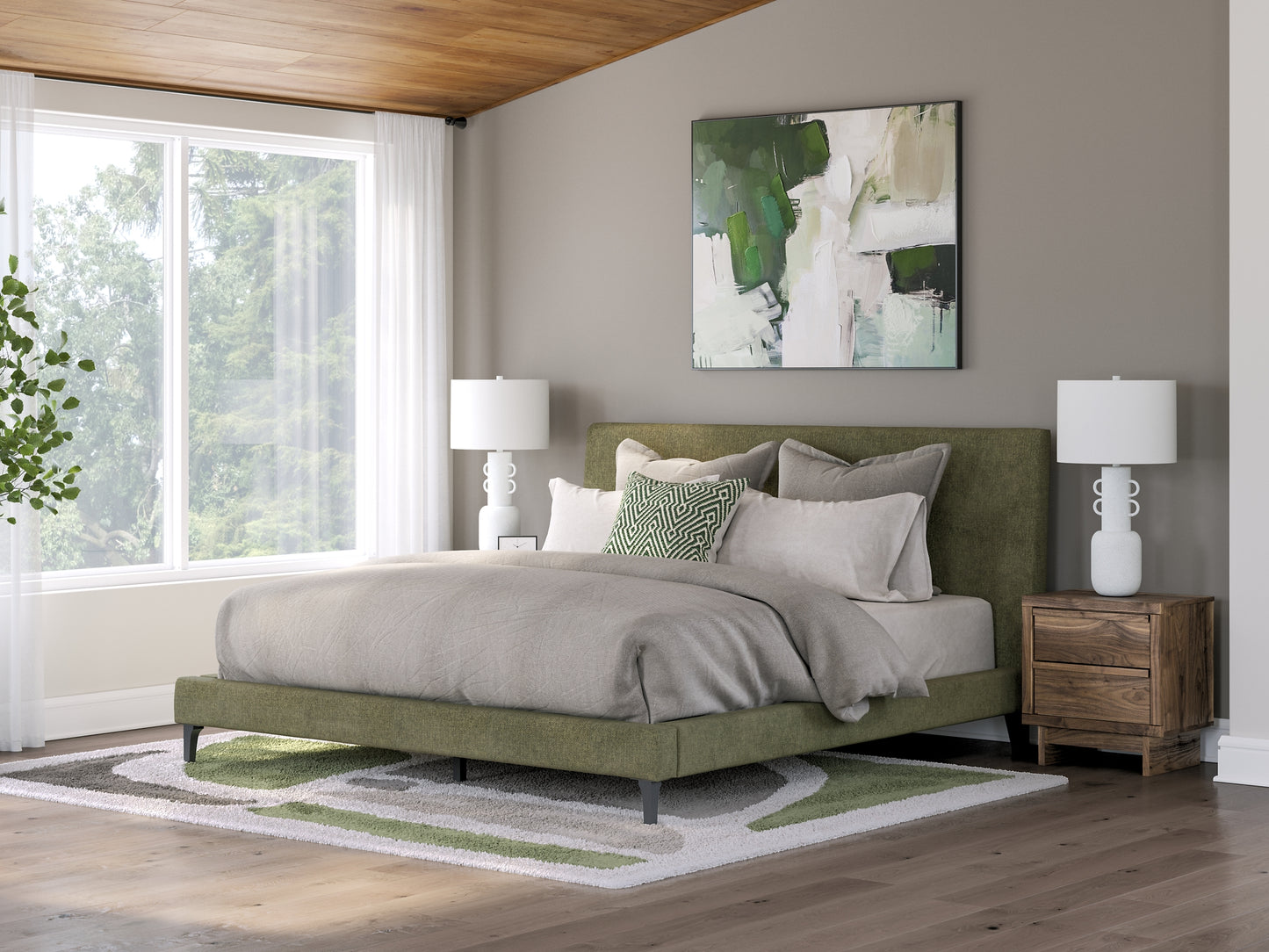 Chirason King UPH Bed w/Roll Slats