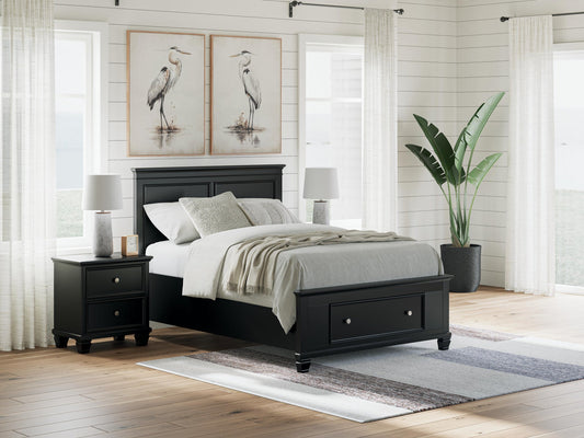 Lanolee Full Panel Storage Bed
