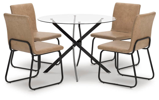Pharwynn Dining Table and 4 Chairs