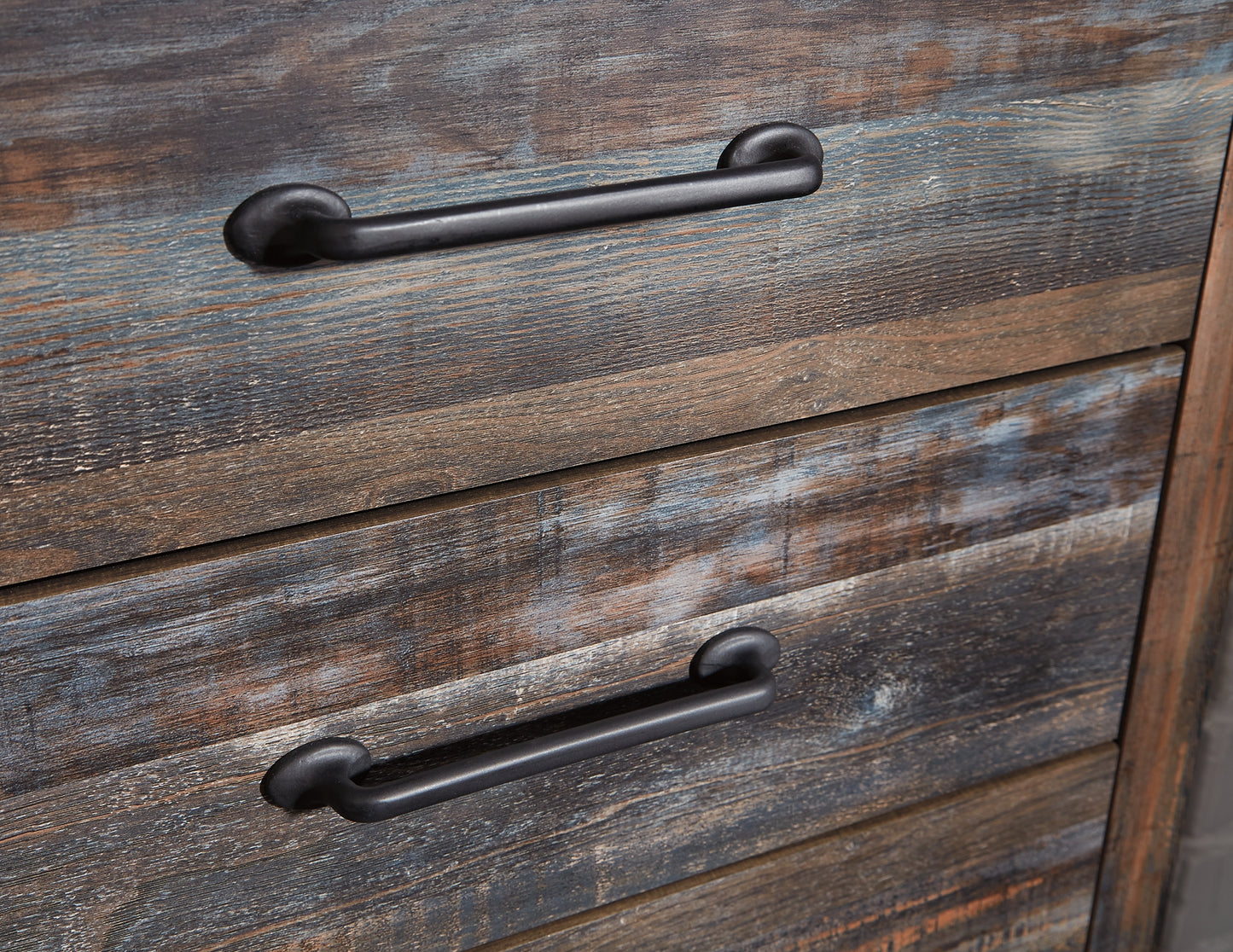 Drystan Full Bookcase Headboard Bed with Mirrored Dresser and Chest