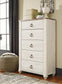 Willowton / Panel Headboard Bed With Mirrored Dresser And Chest