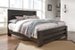 Brinxton King/California King Panel Headboard Bed with Mirrored Dresser and Chest