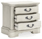 Arlendyne King Upholstered Bed with Mirrored Dresser, Chest and Nightstand