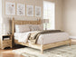 Aleaport King Panel Bed with Mirrored Dresser