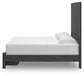 Fraluna King Panel Storage Bed with Mirrored Dresser and Chest