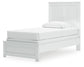 Bostwick Shoals Twin Panel Bed with Mirrored Dresser and Chest