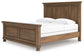Feddinger King Panel Bed with Mirrored Dresser and Nightstand