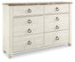 Willowton Six Drawer Dresser