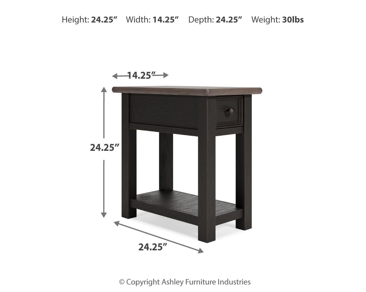 Tyler Creek Chair Side End Table