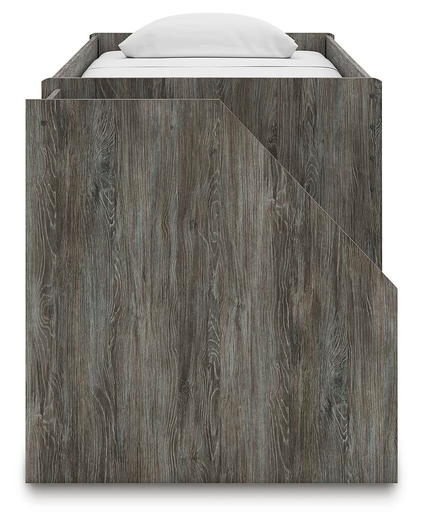 Frandern Twin Loft Bed with Drawer Storage