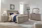Lettner Queen Panel Bed with Mirrored Dresser, Chest and Nightstand