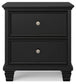 Lanolee Queen Panel Bed with Mirrored Dresser, Chest and Nightstand