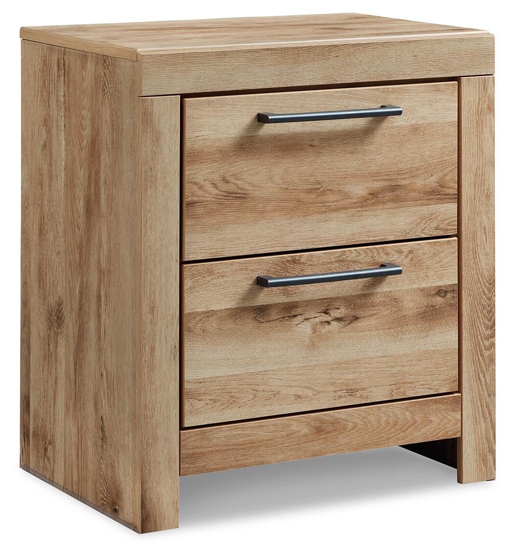 Hyanna Queen Panel Bed with 2 Side Storage, Dresser, Mirror, Chest and Nightstand