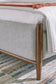 Lyncott Queen Upholstered Bed with Mirrored Dresser