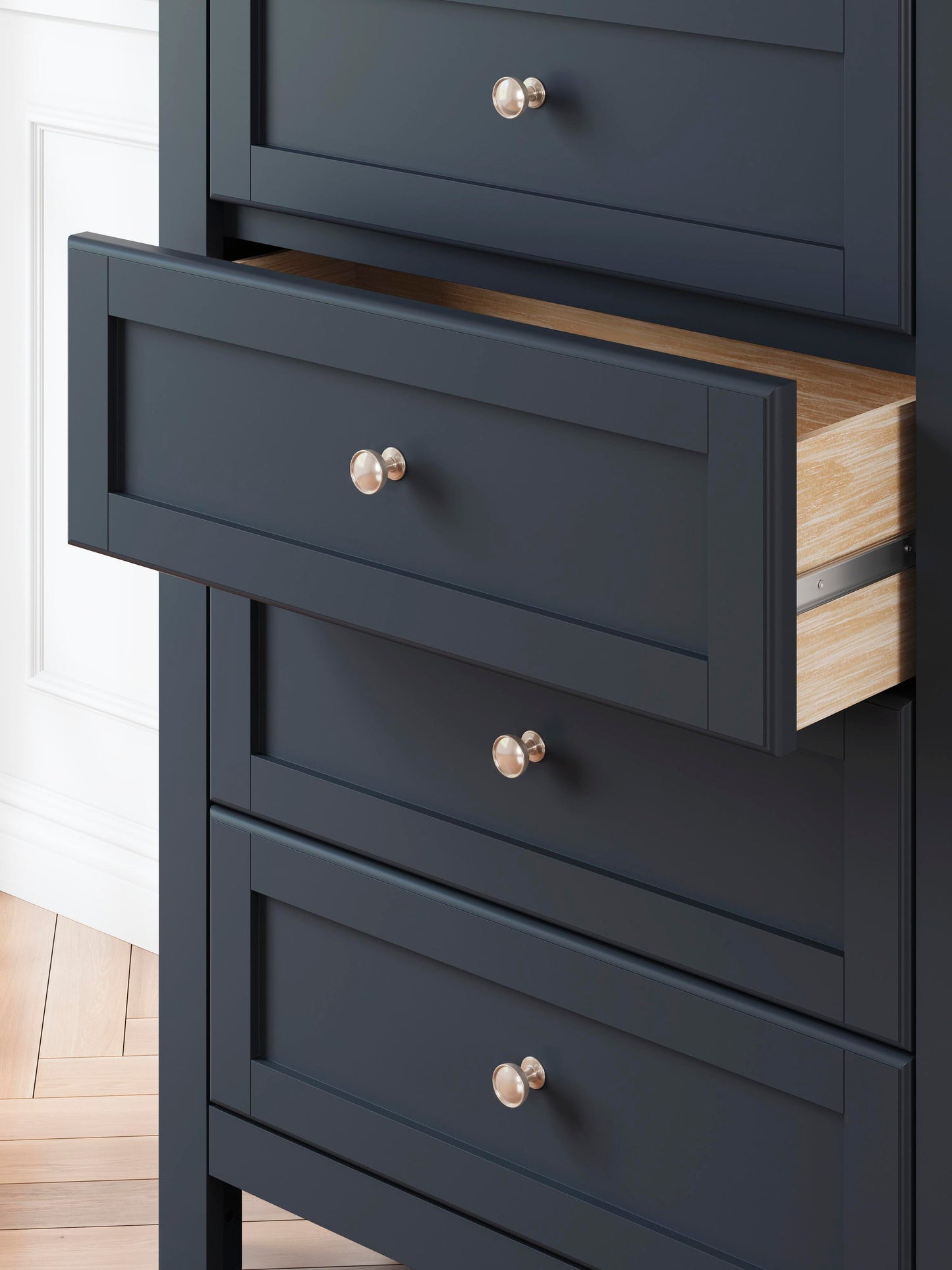 Landocken Full Panel Headboard, Dresser, Mirror, Chest and Nightstand
