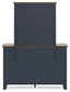 Landocken Twin Panel Headboard, Dresser, Mirror and Nightstand