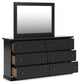 Maribel King Panel Bed, Dresser, Mirror and Nightstand