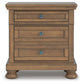 Feddinger Queen Storage Sleigh Bed with Mirrored Dresser, Chest and Nightstand