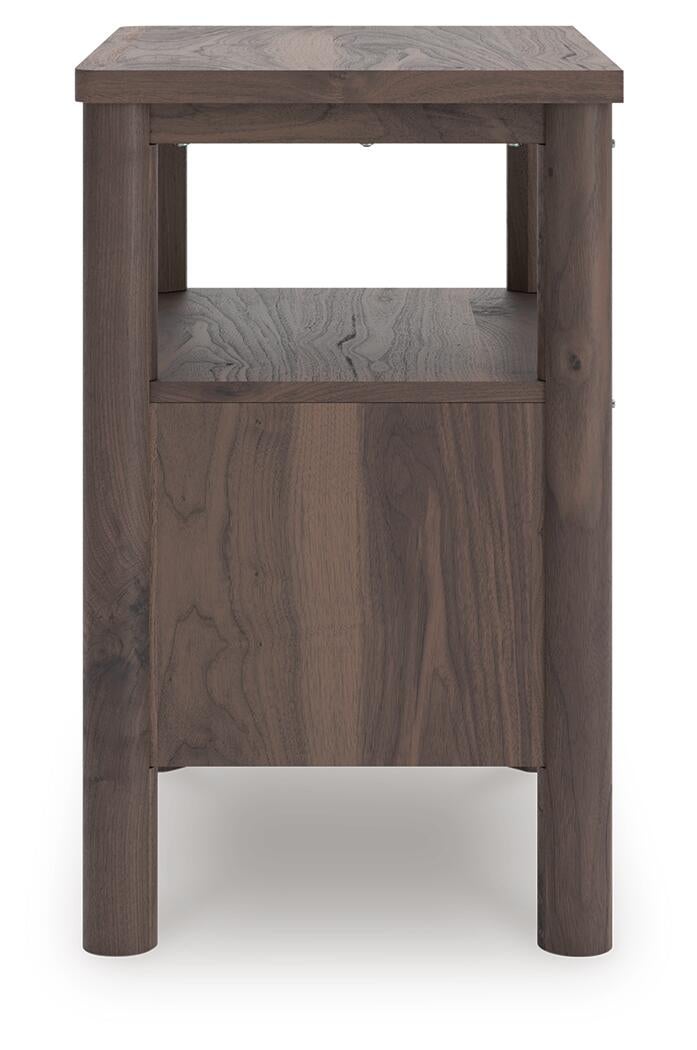 Pamytta Twin Upholstered Panel Platform Bed, Dresser, Mirror, Chest and Nightstand