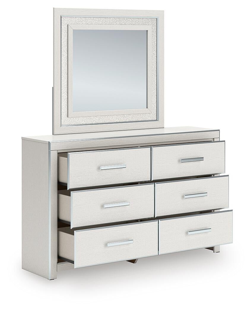 Zuraleus King Upholstered Bed, Dresser, Mirror, Chest and Nightstand