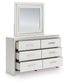 Zuraleus King Upholstered Panel Bed, Dresser, Mirror and Nightstand