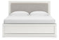 Zuraleus King Upholstered Panel Bed, Dresser, Mirror and Nightstand