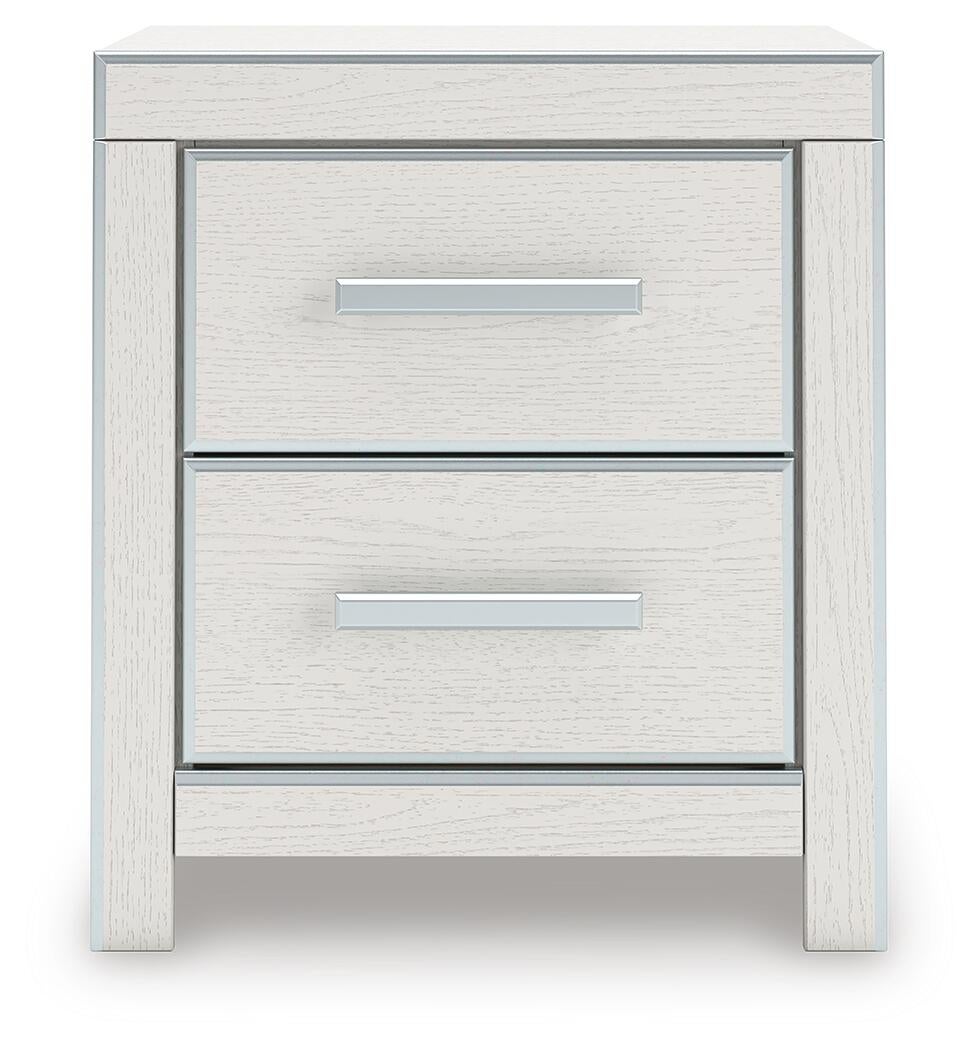 Zuraleus California King Upholstered Bed, Dresser, Mirror and Nightstand