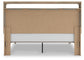 Kinlanni King Upholstered Platform Bed, Dresser and Mirror