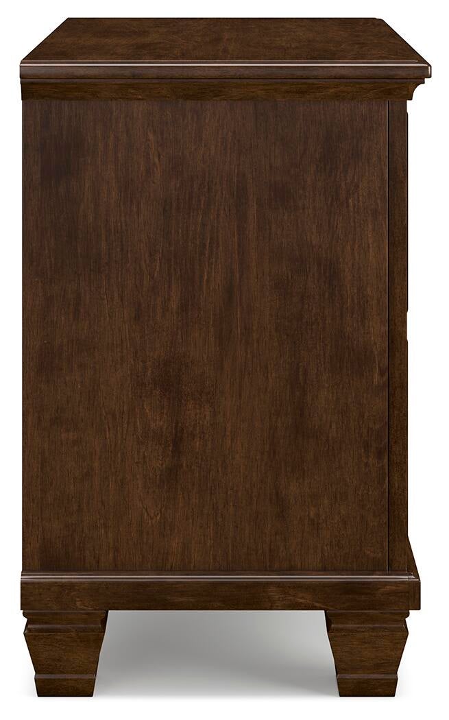 Danabrin Twin Panel Storage Bed, Dresser, Mirror and Nightstand