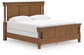 Rowlenstown California King Poster Bed with Mirrored Dresser and Nightstand