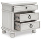Rowlenstown California King Poster Bed, Dresser, Mirror and Nightstand
