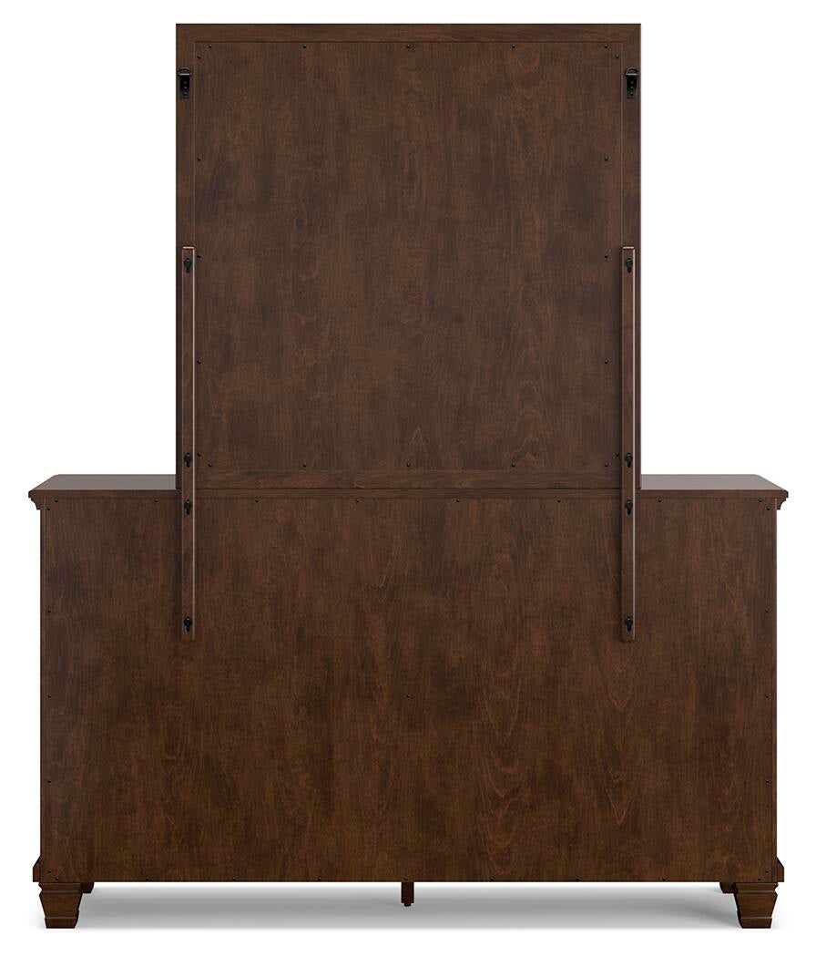 Danabrin Queen Panel Storage Bed, Dresser and Mirror