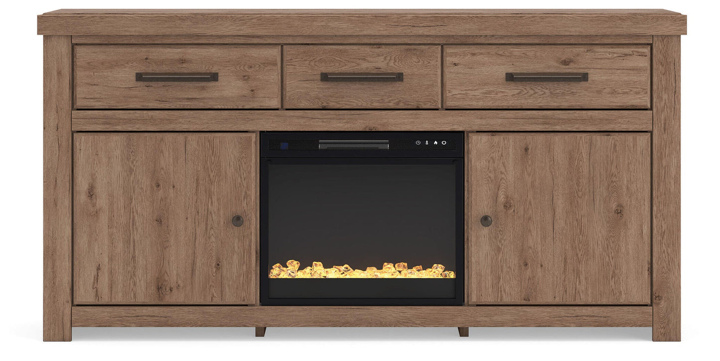 Garistyn 73" TV Stand with Electric Fireplace