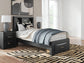 Stabotta Twin Bookcase Storage Bed