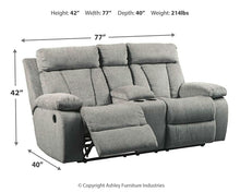Load image into Gallery viewer, Mitchiner DBL Rec Loveseat w/Console
