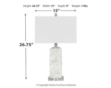 Load image into Gallery viewer, Malise Alabaster Table Lamp (1/CN)
