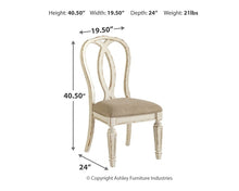 Load image into Gallery viewer, Realyn Dining UPH Side Chair (2/CN)
