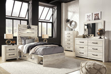 Load image into Gallery viewer, Cambeck Twin Panel Bed with 4 Storage Drawers with Mirrored Dresser, Chest and Nightstand
