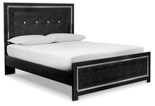 Load image into Gallery viewer, Kaydell Queen Upholstered Panel Bed with Mirrored Dresser
