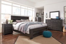 Load image into Gallery viewer, Brinxton King Panel Bed with Mirrored Dresser and 2 Nightstands
