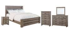 Load image into Gallery viewer, Zelen King Panel Bed with Mirrored Dresser, Chest and Nightstand
