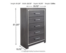 Load image into Gallery viewer, Lodanna Queen/Full Upholstered Panel Headboard with Mirrored Dresser and Chest
