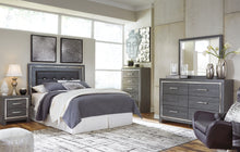 Load image into Gallery viewer, Lodanna Queen/Full Upholstered Panel Headboard with Mirrored Dresser and Chest
