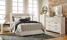 Load image into Gallery viewer, Bellaby Queen Panel Headboard with Mirrored Dresser, Chest and 2 Nightstands
