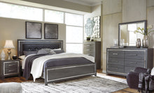 Load image into Gallery viewer, Lodanna King Panel Bed with Mirrored Dresser and 2 Nightstands
