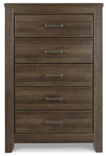 Load image into Gallery viewer, Juararo Queen Panel Headboard with Mirrored Dresser and Chest
