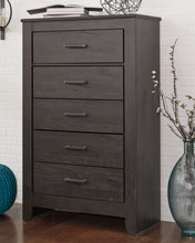 Load image into Gallery viewer, Brinxton King Panel Bed with Mirrored Dresser, Chest and 2 Nightstands
